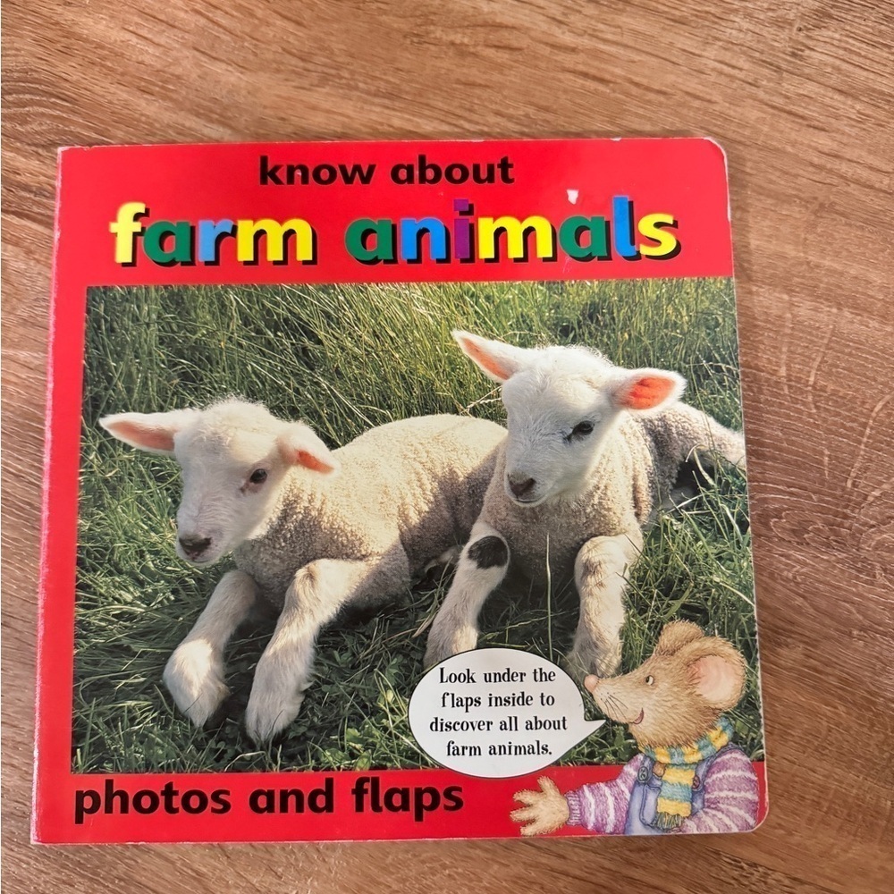 Know about farm animals photo and flap book​​​​​​​